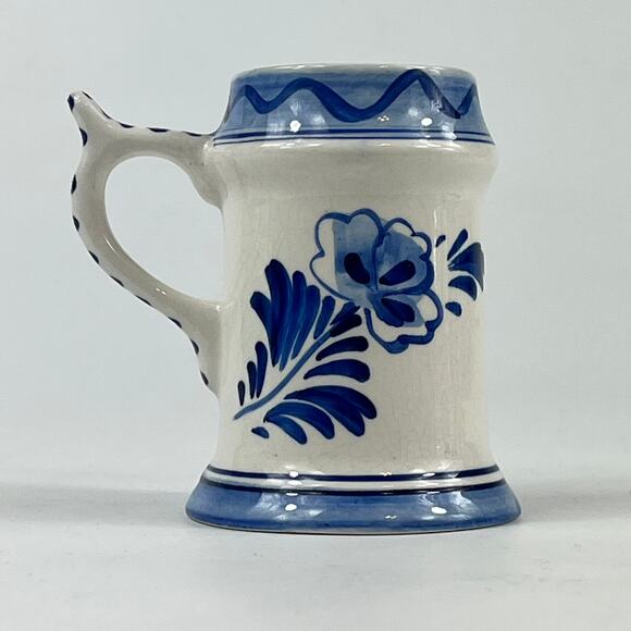 Netherlands Holland Delfts Blue Mini Novelty Mug Travel Souvenir Vtg Windmill - Picture 3 of 14